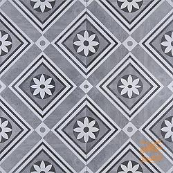 GeoCeramica® 60x60x4 Concreet Flower Decorate