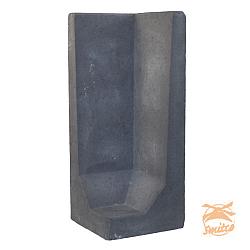L-Element Hoeksteen Zwart 100x40x40cm