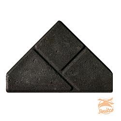 Pak á 8.56 m2. BKK Bisschopsmutsen 8 cm.  Antraciet = 240 stuks