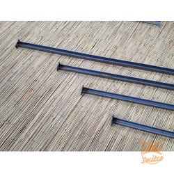Set (2x) U-Profielen 180 cm. t.b.v. Bevestiging Bamboerol Roestig 180 cm.