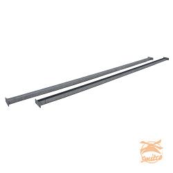 Set (2x) U-Profielen 180 cm. t.b.v. Bevestiging Bamboerol Gegalvaniseerd 180 cm.