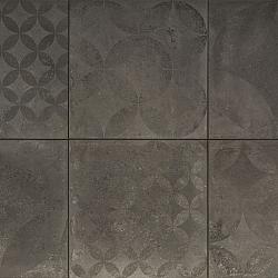 Cerasun 3+1 Keramisch  60X60X4 Concrete Decor Graphite ( Let op! 4 verschillende motieven )