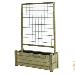 Bloembak Horst 40x120cm, met rek