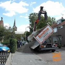 7 m3. Basaltsplit 8-11 Los Gestort