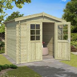 Tuinhuis Ingo 230x230 Olijfgroen Geïmpregneerd