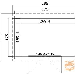 Onze Outdoor Life Overkappingen en Blokhutten worden geleverd exclusief dakbedekking, vloer en Funda