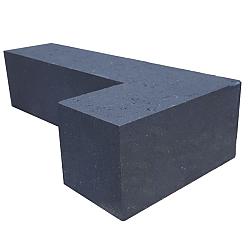 Patio Stapelblok Hoekblok Antraciet 60x15x15cm strak