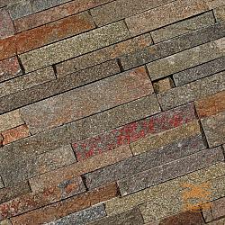 Pak á 5 st. Stonepanel Rusty Quarzite  15x60x1,5-2,5 cm