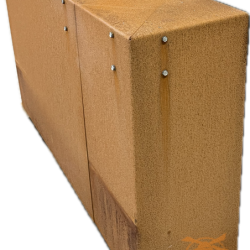 Kantopsluiting Overzetstuk Muurelement Recht 150x45x12,8 Corten
