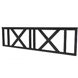 Douglas Hekwerk Met Kruis Type C 278,5 x 73 cm. Zwart Geïmpregneerd  1010265-03