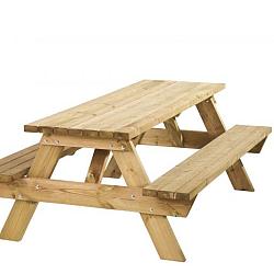 Picknicktafel Bobito, 42 mm. Dik, Bladmaat 220x71 cm.  W11024