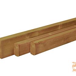 Douglas Geschaafde Regel 4,5x9,5x400 cm. Groen Geïmpregneerd W44370