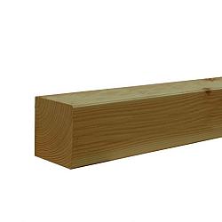 Douglas Geschaafde Paal 8,5x8,5x300 cm. Groen Geïmpregneerd  W45865