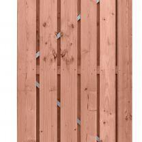Douglas Fijnbezaagde Deur Op Stalen Frame Plank 14 cm. 100x190 cm. Blank 1060615  (W42045)   =V