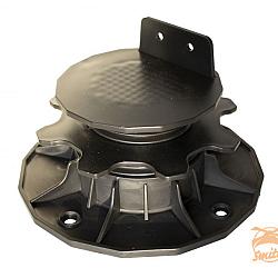 Kunststof balkdragers verstelbaar 3,5 - 7,0 cm, zwart.