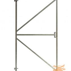 Stalen Poortframe Met Slotkast-Uitsparing   Verstelbaar Vuurverzinkt 180 x 100 cm.  A232459 =V (Let op slot : W25850)