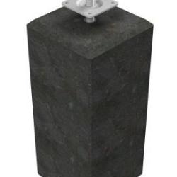 Betonpoer XL, 22x22x40 cm. Recht, Schroefdraad M20, Antraciet  1058236