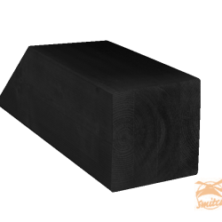 Vuren Paal Gs Verlijmd 14 x 14 x 500 Zwart Gedompeld  1058834