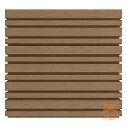 NewTechWood Composiet Co-Extrusie Wand Bekleding Castellation 4325 Profiel, 2,5 x 19,6 x 290 cm. Teak  1060374