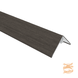 NewTechWood Aluminium Co-Extrusie Hoekprofiel Rhombus t.b.v. Wand Bekleding, 6 x 6 x 300 cm. Silver Gray  1059186