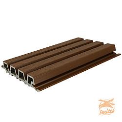 NewTechWood composiet co-extrusie wand bekleding rhombus profiel, 3,3 x 21,5 x 230 cm, Ipe.