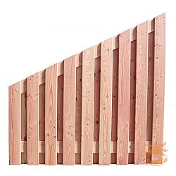 Geschaafd Douglas Afbouwscherm (19 pl.)  16 mm.  180 x 180 cm. Blank 1063114