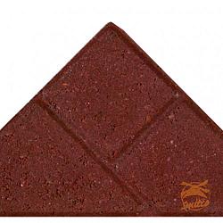 Laag á 1,07 m2. BKK Bisschopsmutsen 8 cm. Rood =  30 stuks