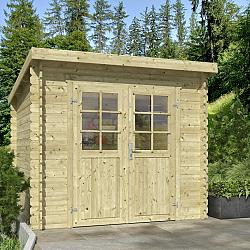 Tuinhuis Indi 230x230 Olijfgroen Geïmpregneerd