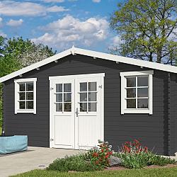 Onze Outdoor Life Overkappingen en Blokhutten worden geleverd exclusief dakbedekking, vloer en Funda