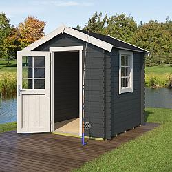 Onze Outdoor Life Overkappingen en Blokhutten worden geleverd exclusief dakbedekking, vloer en Funda