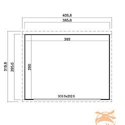 Tuinhuis Pernilla 385x295