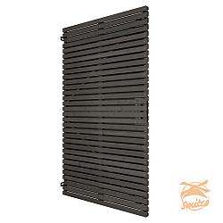 Elan Deur Excellent Zwart Gespoten Op Verstelbaar Stalen Frame (incl.heng/duim)  99x178 cm. 1064425 =V