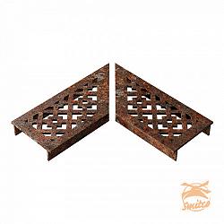 Ultra Drain Cortenline Disegno Rooster L-Hoek