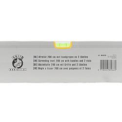 Afreilat met waterpas en handgreep 200 cm