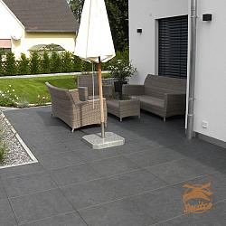 Ceramaxx Puzzolato 60x60x3cm Nero