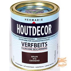 Houtdecor Dekkend 610 Bruin 750 ml.