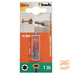 Schroef Bit T20 Torx 4,0  3 st./Blister
