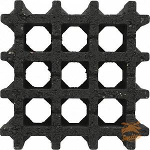 Aquadraintegel 30x30x8cm. Nero