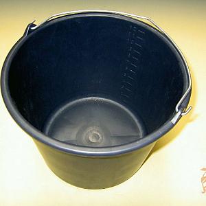 Bouwemmer 12ltr. Zwart