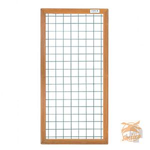Hardhout Kaderscherm + 6 mm. Draadmat 90x180cm.  06357