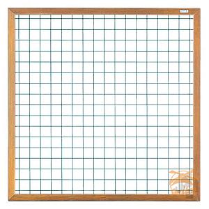 Hardhout Kaderscherm + 6 mm. Draadmat 180x180cm.  06355