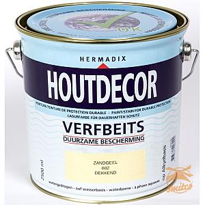 Houtdecor Dekkend 602 Zandgeel 2500ml.
