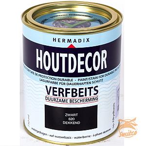 Houtdecor Dekkend 620 Zwart 750ml.
