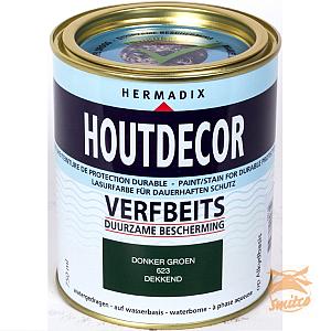 Houtdecor Dekkend 623 Donker-Groen  750 ml.
