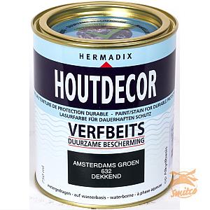 Houtdecor Dekkend 632 Amsterdams-Groen  750 ml.