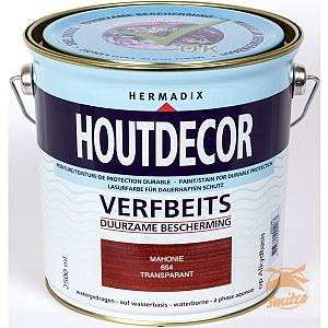 Houtdecor Transp. 654 Mahonie 2500ml.