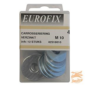 Carrosseriering M10 (12ST) verzinkt blister Eurofix
