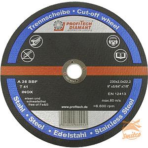 INOX Doorslijpschijf Voor Metaal 125-1,0-22,2