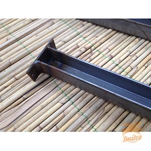 Set (2x) U-Profielen 180 cm. t.b.v. Bevestiging Bamboerol Roestig 180 cm.