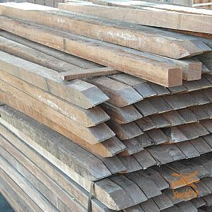 Hardhout Palen Fijnbezaagd 5x5x150